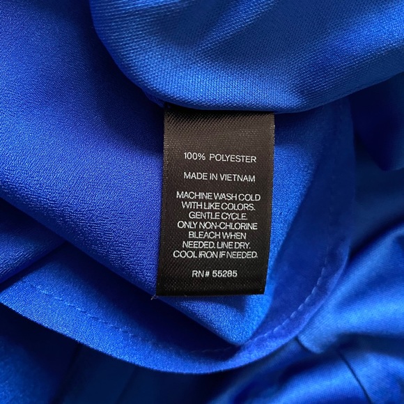 Express mid length peplum dress, blue, size 2 - Picture 7 of 7